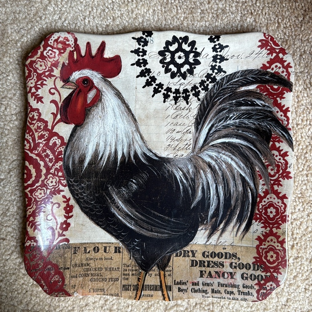 EUC! Certified Intl/Kimberly Poloson 12” Rooster Platter